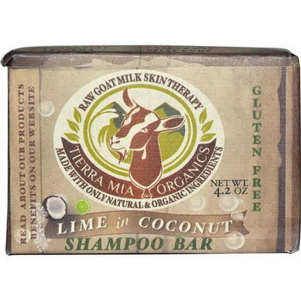 Tierra Mia Organics, Raw Goat Milk Skin Therapy, Shampoo Bar, Lime in Coconut, 4.2 oz