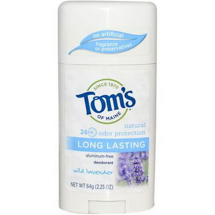 Tom's of Maine, Aluminum-Free Deodorant, Long Lasting, Wild Lavender 64g