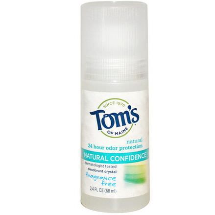 Tom's of Maine, Deodorant Crystal, Natural Confidence, Fragrance Free 68ml