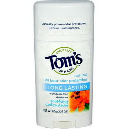 Tom's of Maine, Natural Long Lasting Deodorant, Soothing Calendula 64g