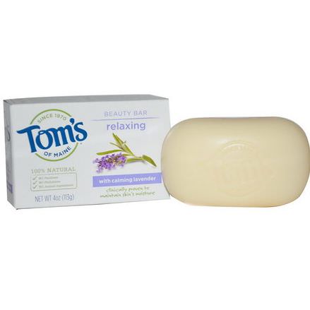 Tom's of Maine, Relaxing Beauty Bar with Calming Lavender 113g