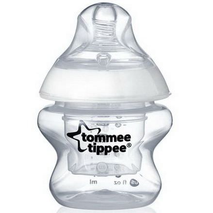 Tommee Tippee, Closer to Nature, 1x First Feed Bottle, 0m+, Extra Slow Flow, 1 Bottle 150ml