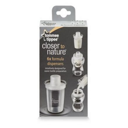 Tommee Tippee, Closer to Nature, Formula Dispensers, 6 Dispensers