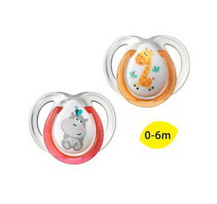 Tommee Tippee, Closer to Nature, Fun Style Pacifiers, Orthodontic, 2 Pacifiers