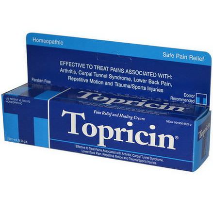 Topricin, Pain Relief and Healing Cream, 2.0 oz