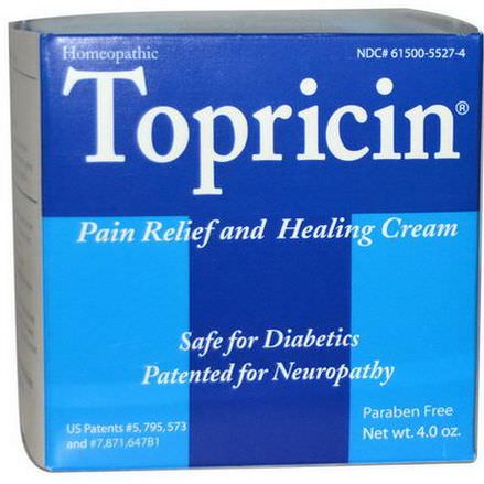 Topricin, Pain Relief and Healing Cream, 4.0 oz