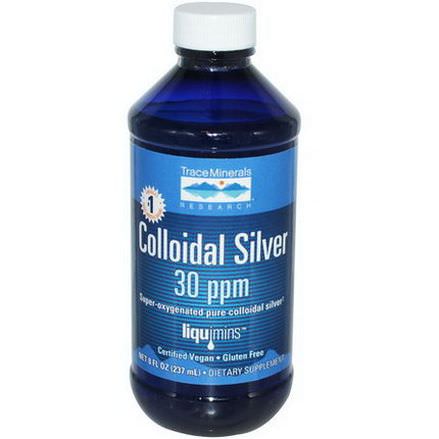 Trace Minerals Research, Colloidal Silver, 30 ppm 237ml