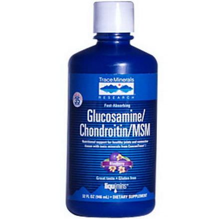 Trace Minerals Research, Glucosamine/Chondroitin/MSM, Blueberry 946ml