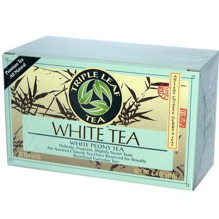 Triple Leaf Tea, White Tea, 20 Tea Bags 40g