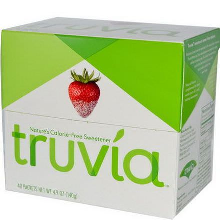 Truvia, Nature's Calorie-Free Sweetener, 40 Packets, 3.5g Each
