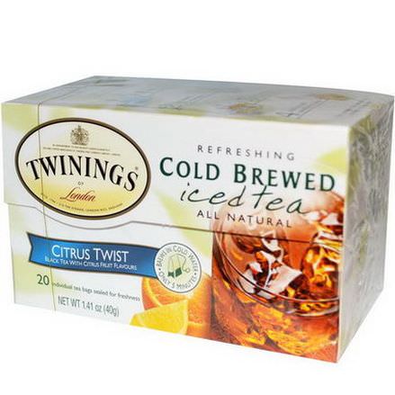 Twinings, Cold Brewed Iced Tea, Citrus Twist, 20 Tea Bags 40g