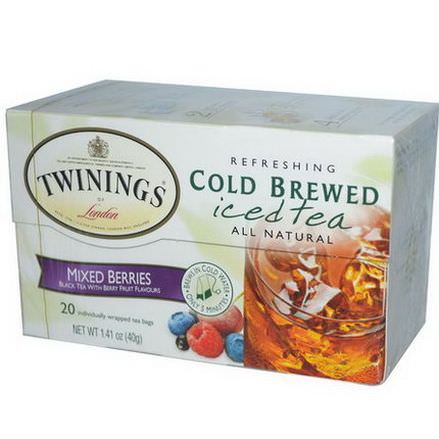 Twinings, Cold Brewed Iced Tea, Mixed Berries, 20 Tea Bags 40g