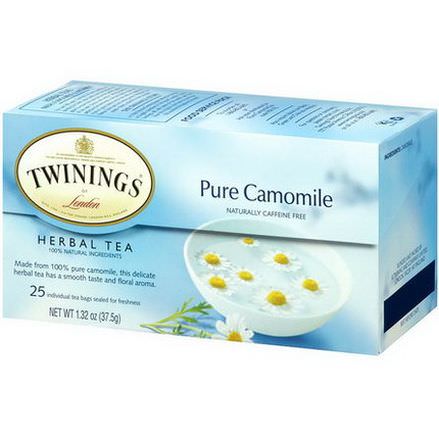 Twinings, Herbal Tea, Pure Camomile, Caffeine Free, 25 Tea Bags 37.5g
