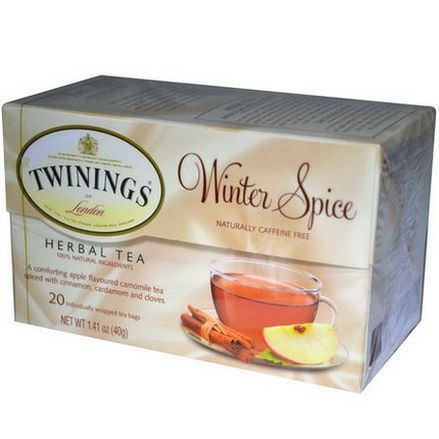 Twinings, Herbal Tea, Winter Spice, Naturally Caffeine Free, 20 Tea Bags 40g