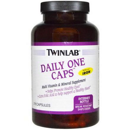 Twinlab, Daily One Caps, Without Iron, 216 Capsules