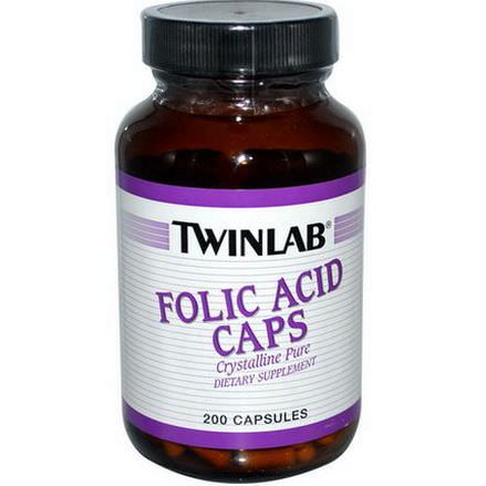 Twinlab, Folic Acid Caps, 200 Capsules
