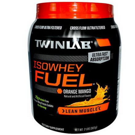Twinlab, IsoWhey Fuel, Premium Whey Protein Isolate, Orange Mango 907g