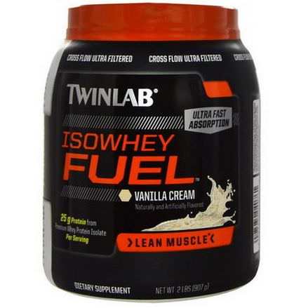 Twinlab, Isowhey Fuel, Vanilla Cream 907g