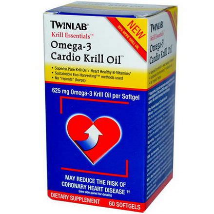 Twinlab, Krill Essentials, Omega-3 Cardio Krill Oil, 60 Softgels