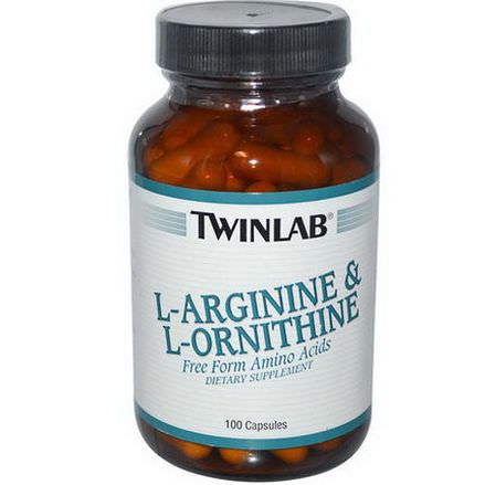 Twinlab, L-Arginine&L-Ornithine, 100 Capsules