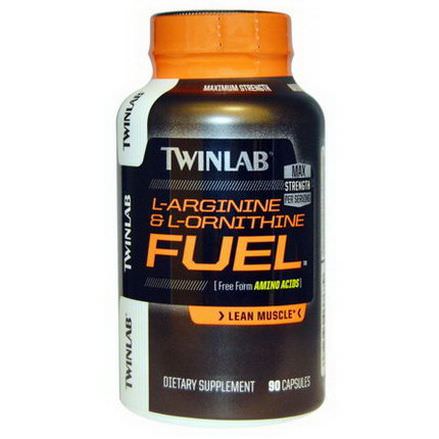 Twinlab, L-Arginine&L-Ornithine Fuel, 90 Capsules