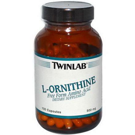 Twinlab, L-Ornithine, 500mg, 100 Capsules