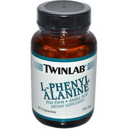Twinlab, L-Phenylalanine, 500mg, 60 Capsules