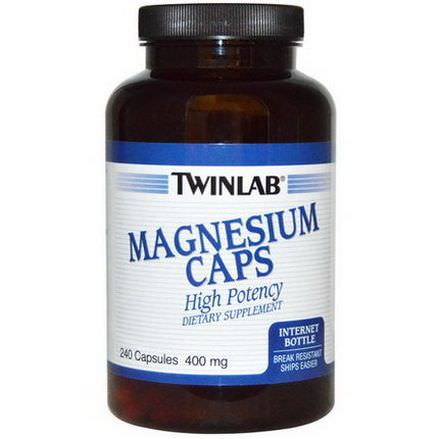 Twinlab, Magnesium Caps, 400mg, 240 Capsules