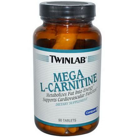 Twinlab, Mega L-Carnitine, 90 Tablets