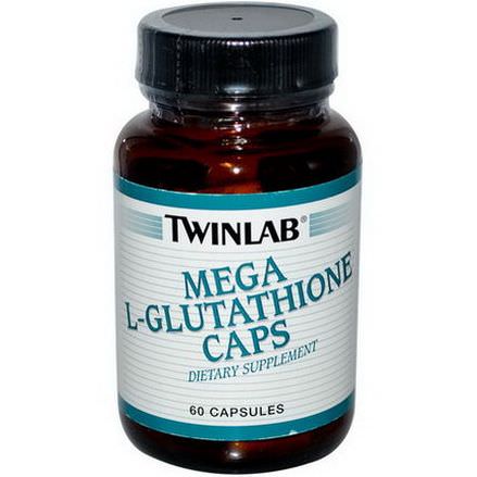 Twinlab, Mega L-Glutathione Caps, 60 Capsules