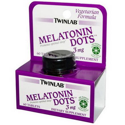 Twinlab, Melatonin Dots, 3mg, 60 Tablets