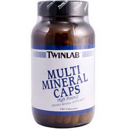 Twinlab, Multi Minerals Caps, 180 Capsules