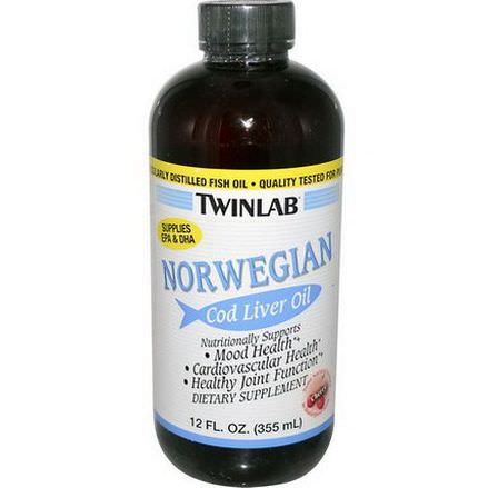 Twinlab, Norwegian Cod Liver Oil, Cherry 355ml
