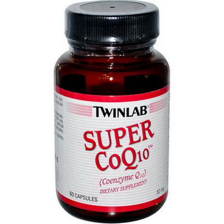Twinlab, Super CoQ10, 50mg, 60 Capsules