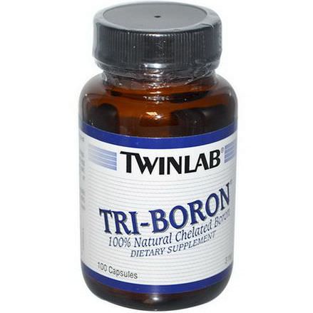 Twinlab, Tri-Boron, 3mg, 100 Capsules