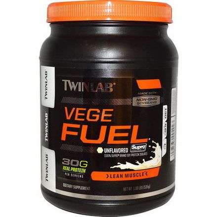 Twinlab, Vege Fuel, Lean Muscle, Unflavored 535g Powder