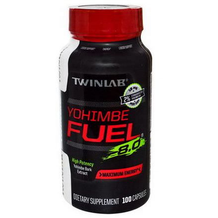 Twinlab, Yohimbe Fuel, 8.0, Maximum Energy, 100 Capsules