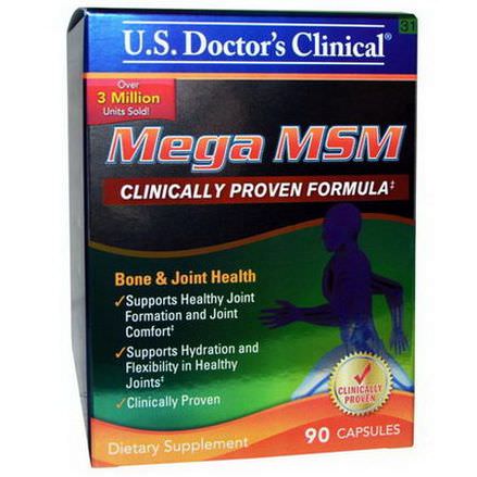 US Doctor's Clinical, Mega MSM, 90 Capsules