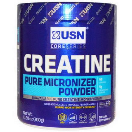 USN, Creatine, Pure Micronized Powder, Unflavored 300g