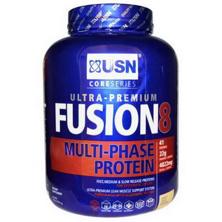 USN, Fusion 8, Multi-Phase Protein, Vanilla Cream 1814g