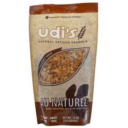 Udi's, Au Naturel, Whole Grain Oats and Wildflower Honey 369g
