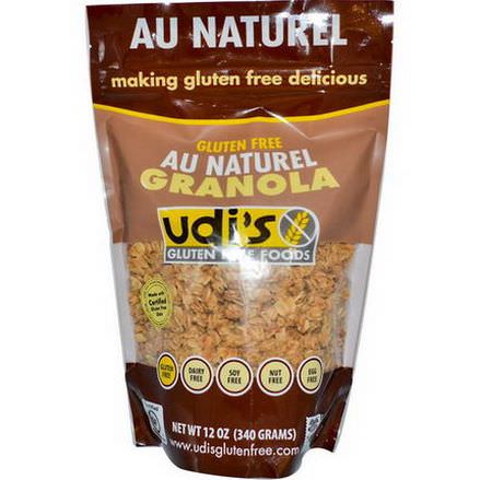 Udi's, Gluten Free Granola, Au Natural 340g