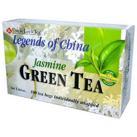 Uncle Lee's Tea, Legends of China, Green Tea, Jasmine, 100 Tea Bags 160g