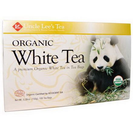 Uncle Lee's Tea, Organic White Tea, 100 Tea Bags 150g