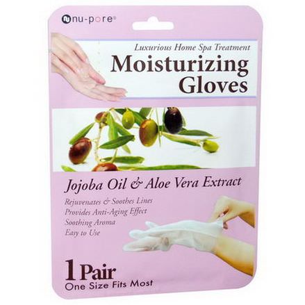 United Exchange, Moisturizing Gloves, Jojoba Oil&Aloe Vera Extract, 1 Pair