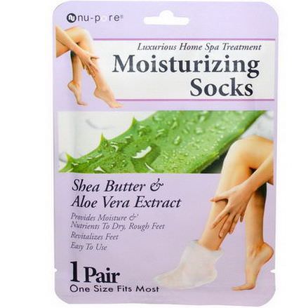 United Exchange, Moisturizing Socks, Shea Butter&Aloe Vera Extract, 1 Pair
