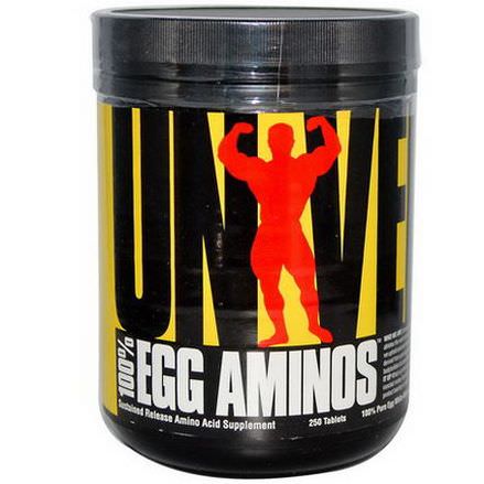 Universal Nutrition, 100% Egg Aminos, 250 Tablets