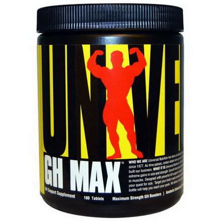 Universal Nutrition, GH Max, GH Support Supplement, 180 Tablets