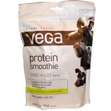 Vega, Protein Smoothie, Choc-A-Lot Flavor 260g