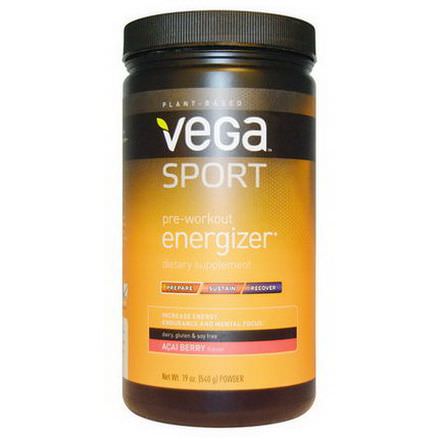 Vega, Sport, Pre-Workout Energizer, Acai Berry Flavor 540g